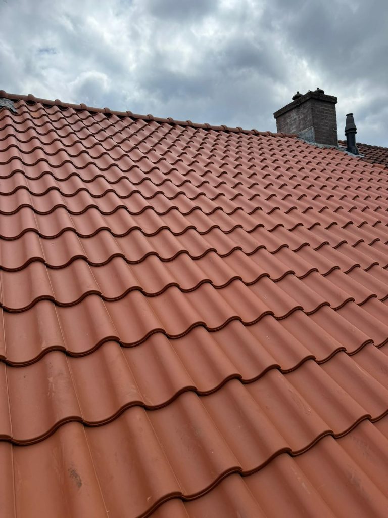 De afgewerkte dakpannen na de renovatie in Nijmegen